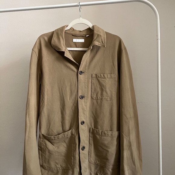 Uniqlo Other - Uniqlo Tan Utility Shirt Jacket
